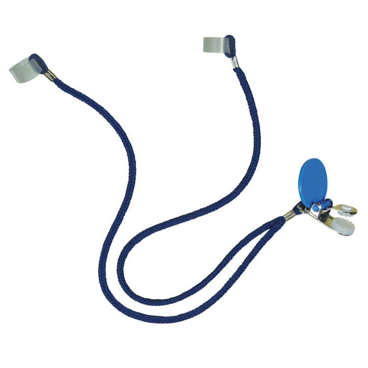 Hearing aid retention cord and clip Deaf Equipment