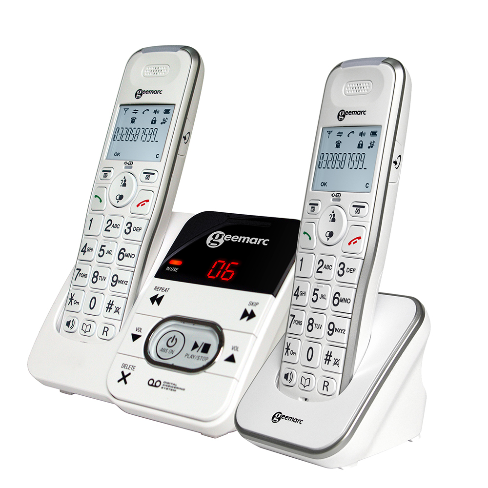 Amplified Cordless Telephones Twin Packs Deaf Equipment