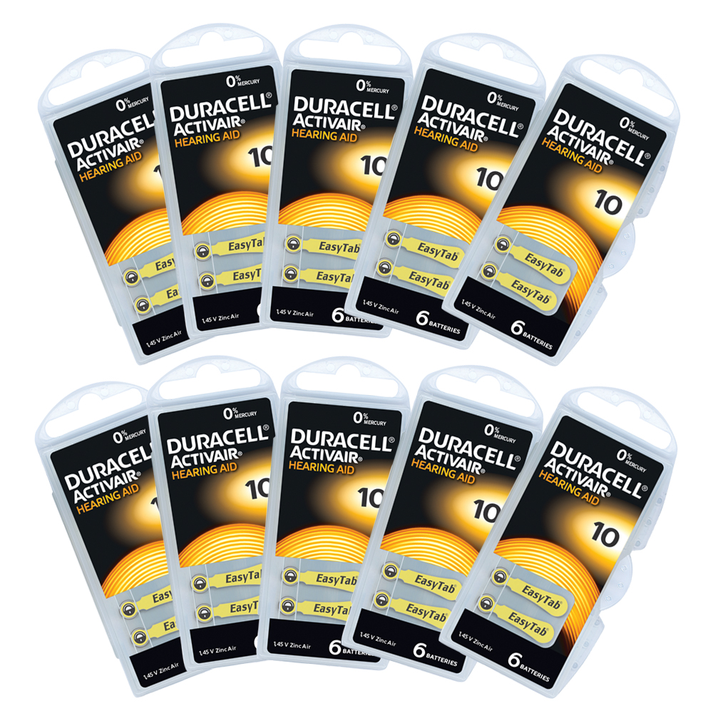 Duracell Activair hearing aid batteries Deaf Equipment